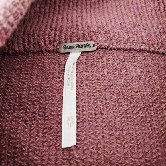 NWT Free People Ottoman sweater, brown/rose, XS - Picture 10 of 14